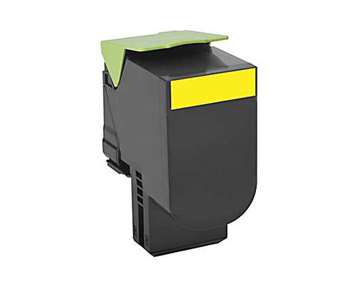 [35479] [80C0H40] Lexmark 800H4 Cartucho de toner amarillo Alto Rendimiento (3k)