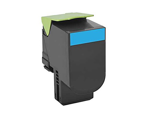 [35485] [80C0X20] Lexmark 800X2 Cartucho de toner cian Extra Alto Rendimiento (4k)