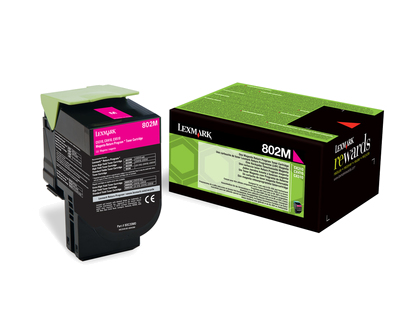 [30456] [80C20M0] LEXMARK 802M Toner Retornable Magenta (1k)
