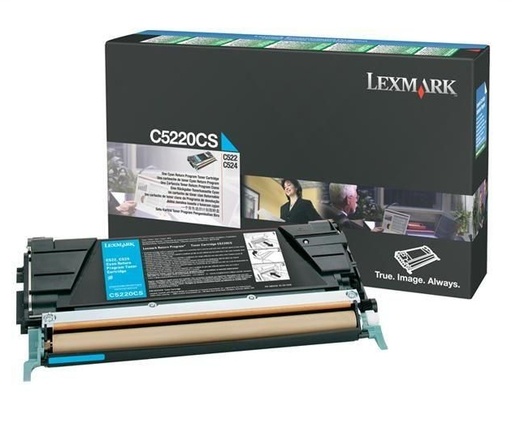[5992] [C5220CS] LEXMARK Toner C-522C-524C-530C-532C-534C Retornable cian