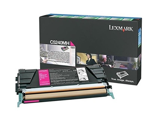 [8917] [C5240MH] LEXMARK Toner C-524/532/534 Retornable Alto Rendimiento Magenta