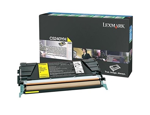 [8916] [C5240YH] LEXMARK Toner C-524/532/534 Retornable Alto Rendimiento Amarillo