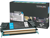[24780] [C5340CX] LEXMARK Toner C-534 Retornable Cian extra alto rendimiento
