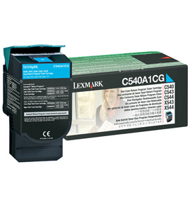 [12554] [C540A1CG] LEXMARK C540/543/544 Toner Cian Retornable 1k