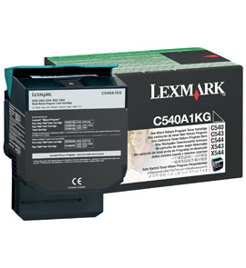 [12556] [C540A1KG] LEXMARK C540/543/544 Toner Negro Retornable 1k