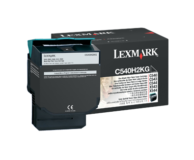 [35601] [C540H2KG] Lexmark C54x, X54x Cartucho de toner negro Alto Rendimiento (2,5K)