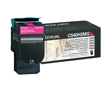 [35602] [C540H2MG] Lexmark C54x, X54x Cartucho de toner magenta Alto Rendimiento (2K)