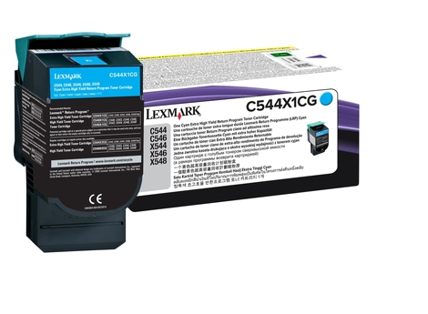 [12569] [C544X1CG] LEXMARK C544/X544 Toner Cian Extra Alto Rendimiento Retornable