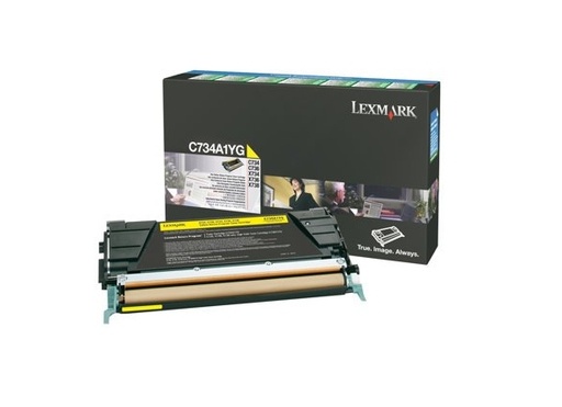 [12797] [C734A1YG] LEXMARK C-734/736, X-734/736/738 Toner Amarillo Retornable