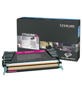 [35611] [C734A2MG] Lexmark C73x, X73x Cartucho de toner magenta (6K)