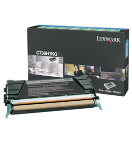 [12801] [C736H1KG] LEXMARK C-736, X-736/738 Toner Negro Alto rendimiento Retornable