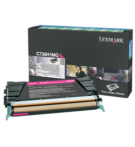 [12799] [C736H1MG] LEXMARK C-736, X-736/738 Toner Magenta Alto rendimiento Retornable