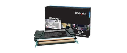 [35621] [C746H2KG] Lexmark C746, C748 Cartucho de toner negro Alto Rendimiento