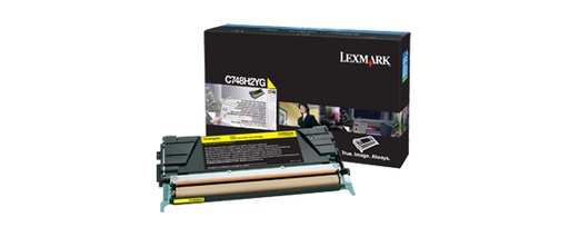 [35624] [C748H2YG] Lexmark C748 Cartucho de toner amarillo Alto Rendimiento