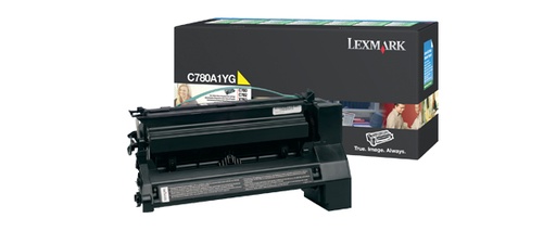 [11424] [C780A1YG] LEXMARK C-780/C-782/X-782 Cartucho de impresion Amarillo retornable (6.000 pag.)
