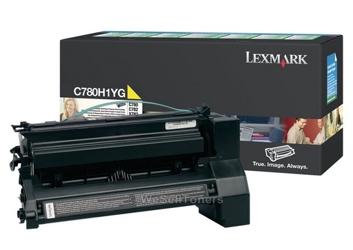 [11528] [C780H1YG] LEXMARK C-780/C-782/X-782 Cartucho de impresion Amarillo retornable (10.000 pag.)