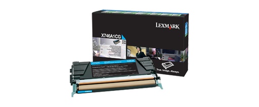 [30354] [X746A1CG] LEXMARK X-746/748 Toner Cian Retornable