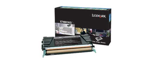 [17974] [X746H1KG] LEXMARK X-746/748 Toner Negro Alto rendimiento Retornable