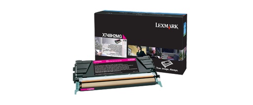 [35710] [X748H2MG] Lexmark X748 Cartucho de toner magenta Alto Rendimiento