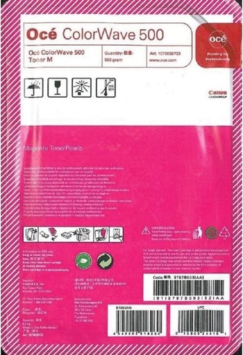 [37067] [1070038733/1070088884] OCE Toner Magenta 500 Gramo para OCE ColorWave 500