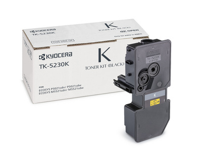 [33056] [1T02R90NL0] KYOCERA MITA TK-5230K Toner negro M5521cdw, P5021cdn/cdw  2600 pag