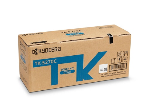 [34860] [1T02TVCNL0] KYOCERA   TK5270C TONER CIAN PARA ECOSYS M6230/6630cidn 6000 pag