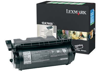 [20751] [12A7468] LEXMARK Toner T-630/T-632/T-634 Alto Rendimiento Retornable ETIQUETAS