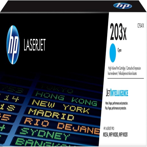 [32751] [CF541X] HP LaserJet M254,M280,M281 Toner Cian Alta 203X