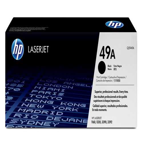 [3140] [Q5949A] HP Laserjet 1160/1320, Toner Negro, 2.500 Paginas