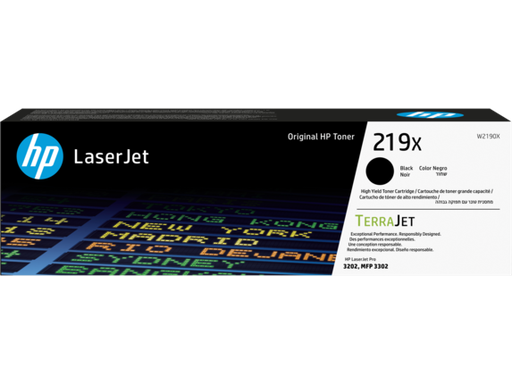 [59453] [W2190X] HP 219X High Yield Black Original LaserJet Toner Cartridge