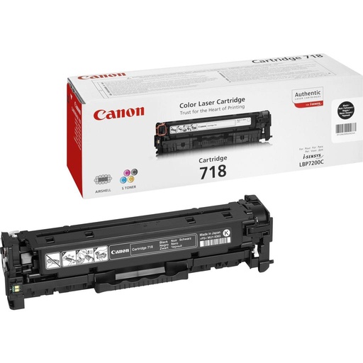 [25094] [2662B002] CANON TONER LASER NEGRO LBP-7200/MF8580CDW 718BK 3.400 pag.