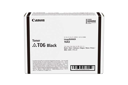 [43847] [3526C002] CANON Toner negro T06 para Ir 1643i 1643iF 1643Ip SENSYS X 1643P 3526C002