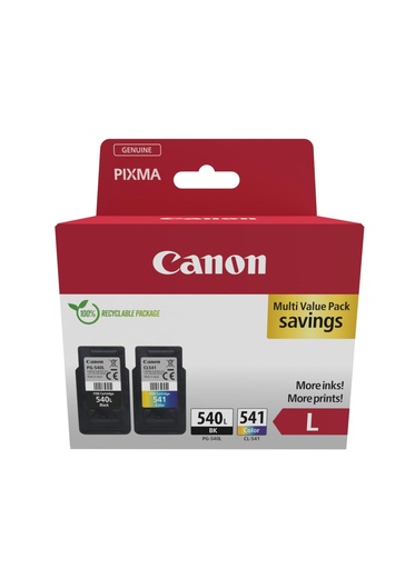 [58776] [5224B013] CANON Pack PG540L/CL541XL +50h glossy photo paper carton SEC con alarma