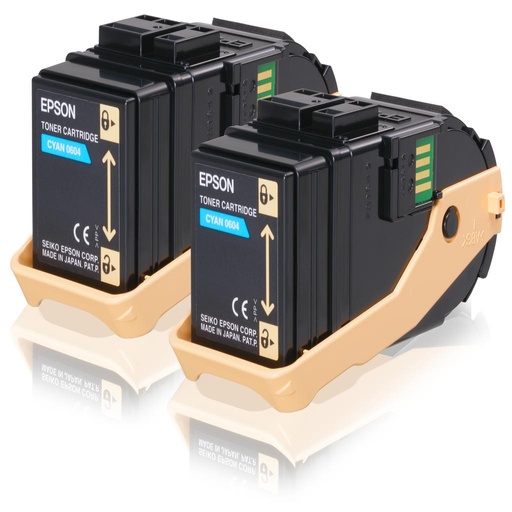 [15368] [C13S050608] Epson Aculaser C9300 Toner Cian (Pack 2)