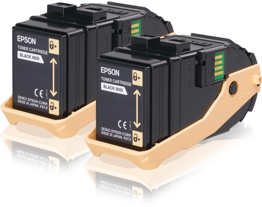 [15369] [C13S050609] Epson Aculaser C9300 Toner Negro (Pack 2)