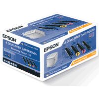 [3351] [C13S051110] Epson Aculaser C-900 Toner, Pack 4 colores baja capacidad