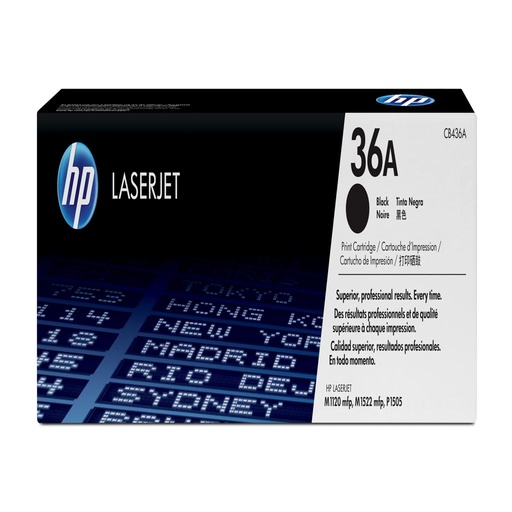 [11847] [CB436A] HP Laserjet P1505/M1522/M1120 Toner negro (2.000 pag.)