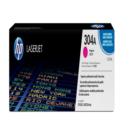 [12335] [CC533A] HP Laserjet Color CP2025,CM2320 Toner Magenta 2.800 pag. 304A
