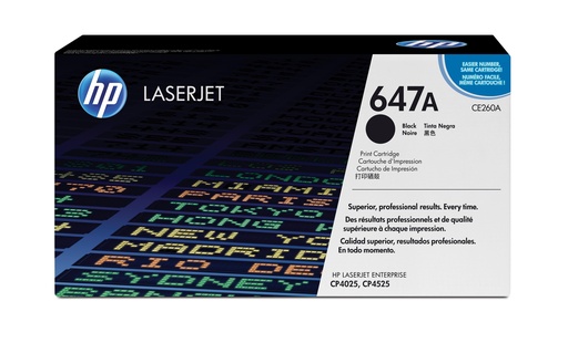 [12959] [CE260A] HP Laserjet CP/4025/4525/4525DN Toner Negro, 8.500 Paginas