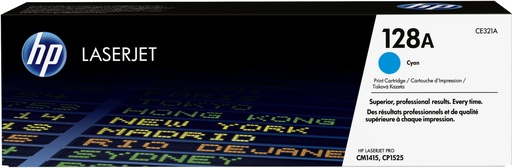 [13275] [CE321A] HP Laserjet PRO/SERIE CM1415 Toner Cyan 128A