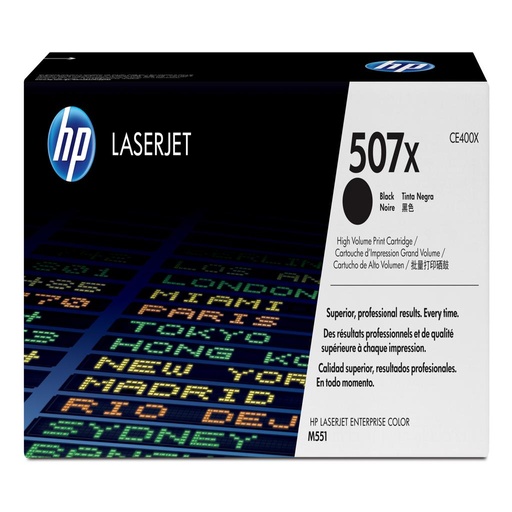 [14708] [CE400X] HP Laserjet 507X Toner Negro 11.000 Paginas