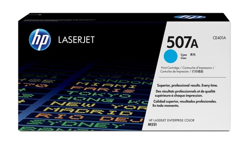 [14709] [CE401A] HP Laserjet 507A Toner Cian