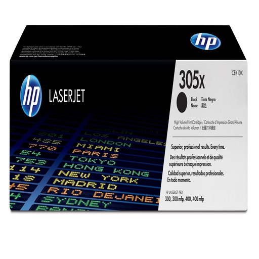 [15310] [CE410X] HP Color Laserjet Pro 300/400 Toner Negro 305X. Paginas 4.000