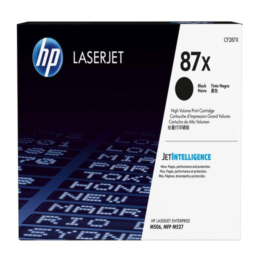 [31370] [CF287X] HP Toner Toner LaserJet Enterprise M506dn/M527 Negro  87X Alta capacidad 18.000 paginas
