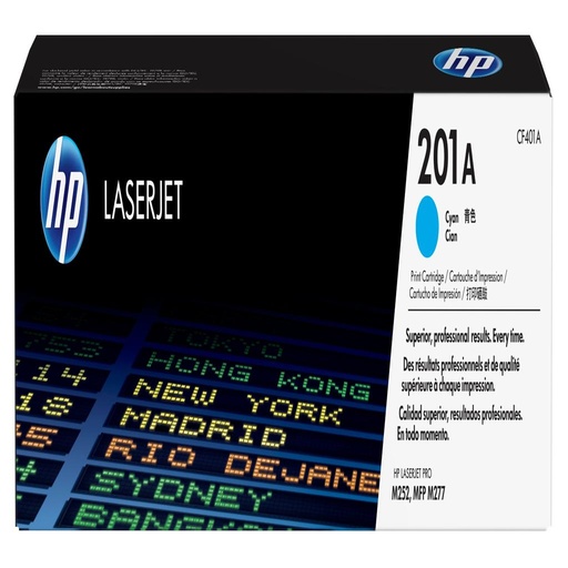 [30402] [CF401A] HP Laserjet ro M252, M277 MFP 201A Toner Cian 1400 PaG.