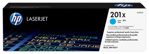 [30407] [CF401X] HP Laserjet Pro M252,M277 201X Toner Cian Alta 2.300 pag