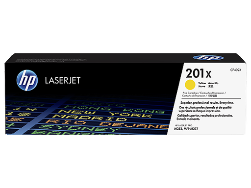 [30406] [CF402X] HP Laserjet Pro M252, M277 MFP 201X Toner Amarillo Alta 2.300 pag