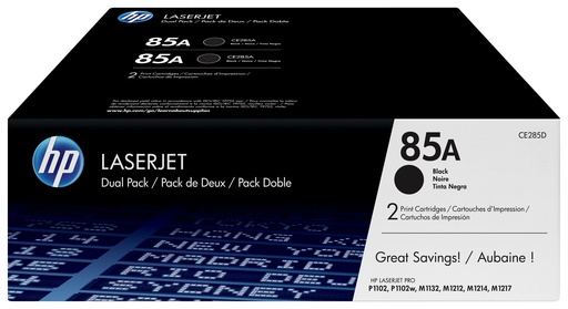 [15030] HP Laserjet 1102 Toner Negro nº85A (Pack 2)