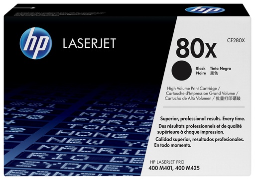 [15141] HP Toner Negro Laserjet PRO M 401/425DN CF280X 6.900 Pag.