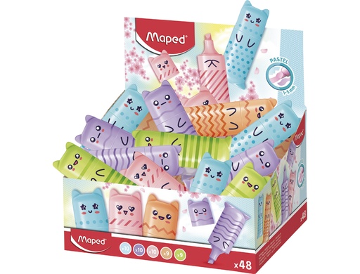 [173412] Rotulador maped fluorescente pocket mini pastel